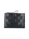 Bottega Veneta Intrecciato Pouch In Black  