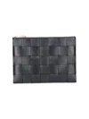 Bottega Veneta 'intrecciato' Pochette In Black  