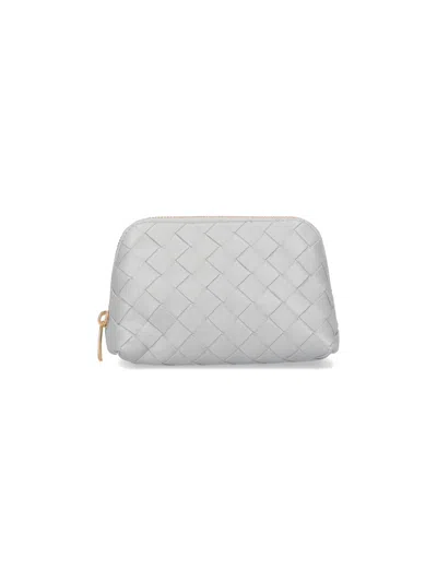Bottega Veneta Nappa Pouch In Gray