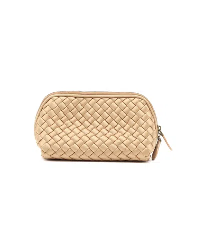 Bottega Veneta Intrecciato Pouch In Red