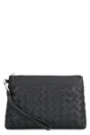 Bottega Veneta Intrecciato Prism Pouch In Black