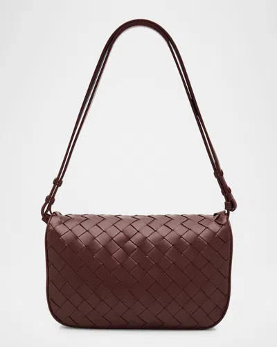 Bottega Veneta Intrecciato Puff Pouch Bag On Strap In Multicolor