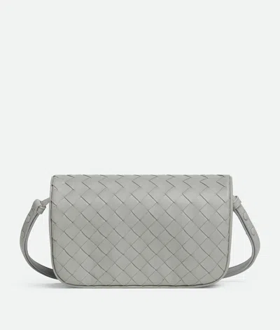 Bottega Veneta Intrecciato Puff Pouch On Strap In 1597 Sterling