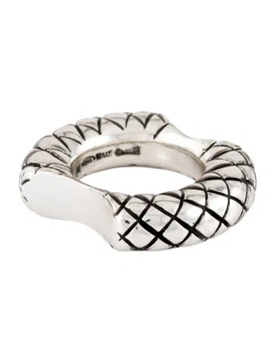 Pre-owned Bottega Veneta Intrecciato Ring In Multi