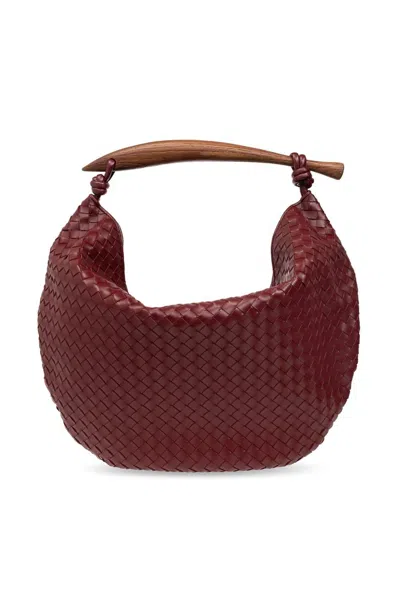 Bottega Veneta Maxi Sardine Intrecciato Leather Tote Bag In Red