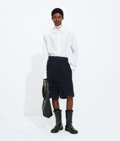 Bottega Veneta Bottega  Veneta Intrecciato Shorts In Blue