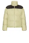 Bottega Veneta Intrecciato Shoulder Accent Puffer Jacket In Travertine