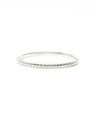 Bottega Veneta Intrecciato Silver Bracelet