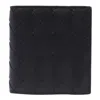 Bottega Veneta Navy Intrecciato Slim Bi-fold Wallet In Black