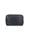 Bottega Veneta Small Pouch With Strap In Black