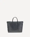Bottega Veneta Intrecciato Soft Business Bag In Black