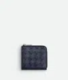 Bottega Veneta Intrecciato Square Zip Around Wallet