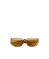 Bottega Veneta Intrecciato Square Sunglasses In Brown