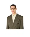 Bottega Veneta Intrecciato Square Sunglasses In Neutral