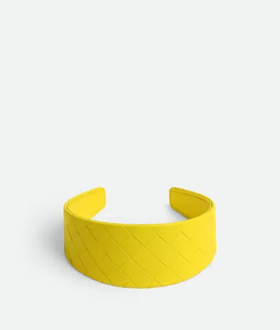 Bottega Veneta Intrecciato Headband In Yellow