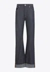 Bottega Veneta Turned Up Jeans With Straight Leg