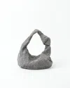 Bottega Veneta Intrecciato Suede Jodie Teen Bag In Gray