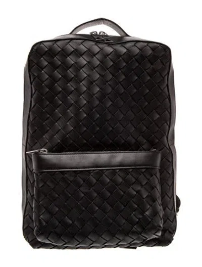 Pre-owned Bottega Veneta Intrecciato Suitcase In Black