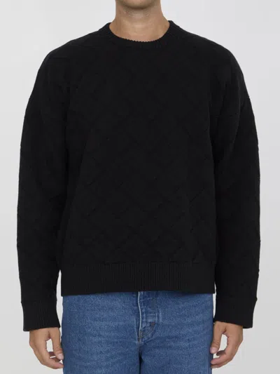 Bottega Veneta Intrecciato Jumper In Black