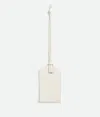 Bottega Veneta Intrecciato Tag Holder On Strap In Chalk