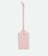 Bottega Veneta Intrecciato Tag Holder On Strap In Rose
