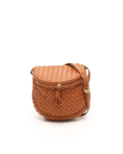 Bottega Veneta Intrecciato Tassel Bag In Brown
