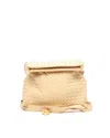 Bottega Veneta Intrecciato The Fold Bag In Neutral