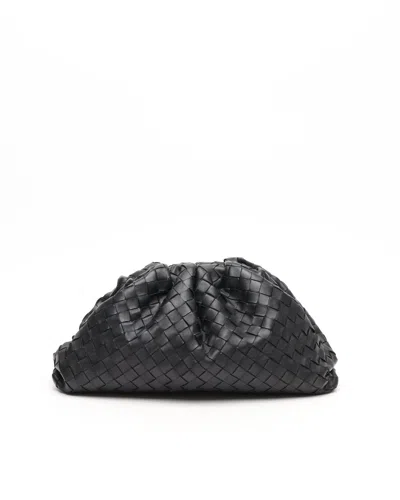 Bottega Veneta Intrecciato The Pouch In Black