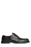 Bottega Veneta Leather Intrecciato-toe James Oxford Shoes In Black