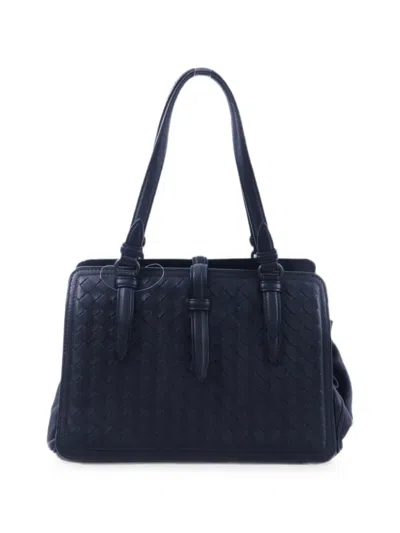 Pre-owned Bottega Veneta Intrecciato Tote Bag In Black