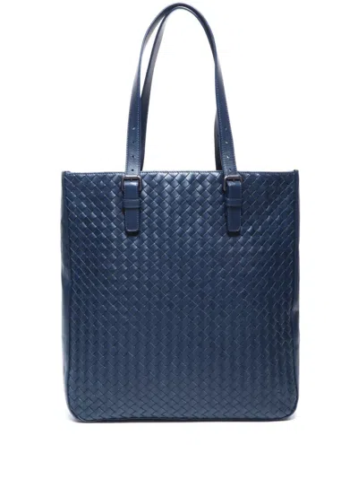 Pre-owned Bottega Veneta Intrecciato Tote Bag In Black