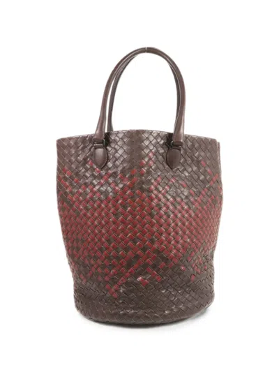 Pre-owned Bottega Veneta Intrecciato Tote Bag In Brown