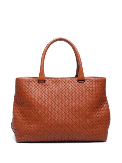 Pre-owned Bottega Veneta Intrecciato Tote Bag In Brown
