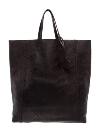 Pre-owned Bottega Veneta Intrecciato Tote In Brown