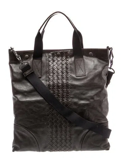 Pre-owned Bottega Veneta Intrecciato Tote In Brown