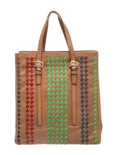 Pre-owned Bottega Veneta Intrecciato Tote In Multi