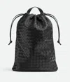 Bottega Veneta Intrecciato Trail Backpack In Black