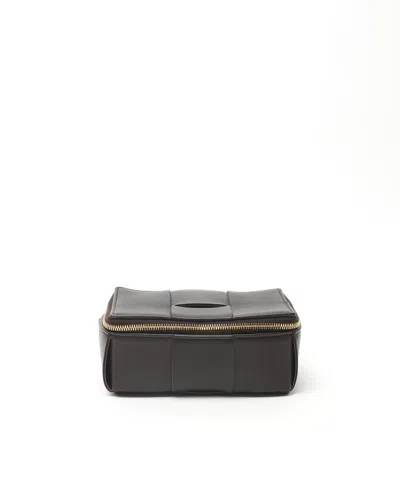Bottega Veneta Intrecciato Travel Case In Black
