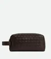 Bottega Veneta Intrecciato Reisepouch In Fondant/matcha