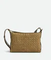 Bottega Veneta Suede Intrecciato Tribeca Cross-body Bag In Brown