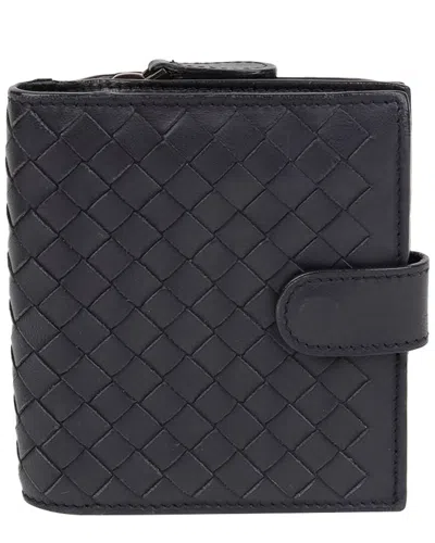 Bottega Veneta Intrecciato Wallet (authentic Pre-loved) In Black