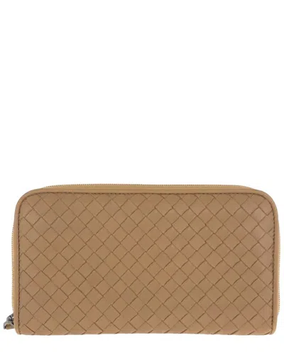 Bottega Veneta Intrecciato Wallet (authentic Pre-loved) In Brown