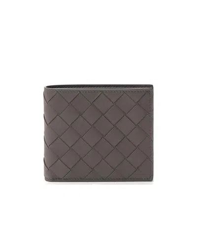 Bottega Veneta Intrecciato Weave Bifold Wallet In Black