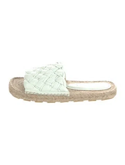 Pre-owned Bottega Veneta Intrecciato Weave Leather Espadrilles