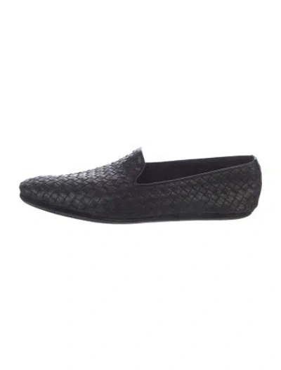 Pre-owned Bottega Veneta Intrecciato Weave Leather Slippers In Multi