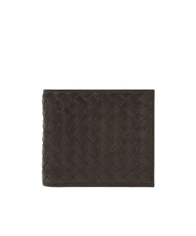 Bottega Veneta Intrecciato Weave Wallet In Black