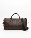 Bottega Veneta Intrecciato Weekend Bag In Brown