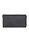 Bottega Veneta Intrecciato Woven Shoulder Bag In Black