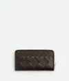Bottega Veneta Intrecciato Zip Around Wallet