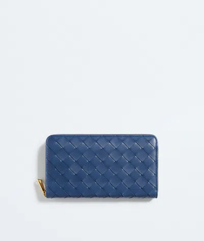 Bottega Veneta Intrecciato Zip Around Wallet